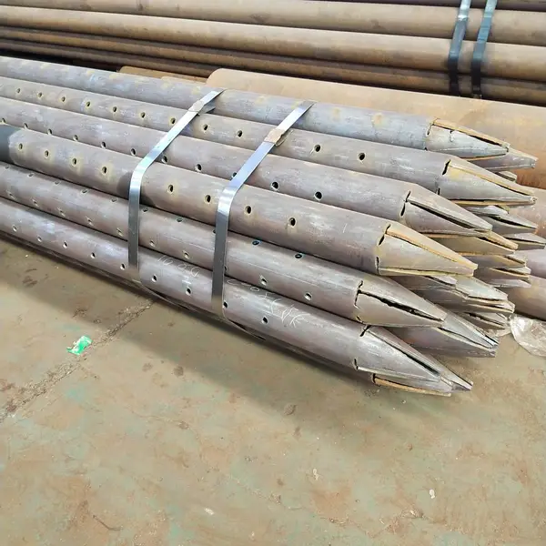 注浆管 钢花管基础施工支护专用管棚管 89*6无缝超前小导管