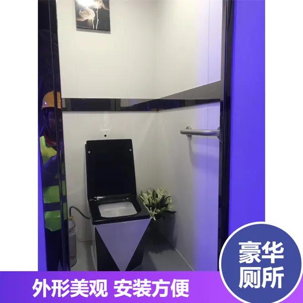 园区用豪华移动厕所租赁 干净明亮外形美观 占地面积小方便移动