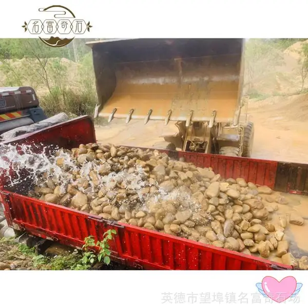 潮汕2-3公分鹅卵石家装建材园林铺路 鹅卵石装饰铺路