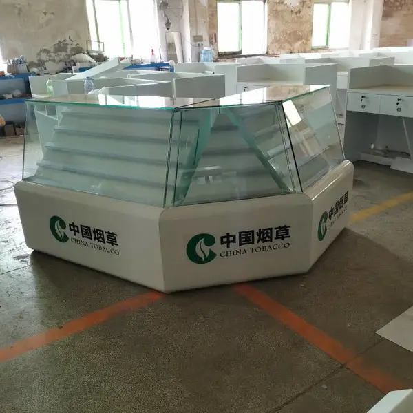 新款烟草柜钢化玻璃烤漆烟柜缴费台收银台超市烟柜酒柜生产厂家?