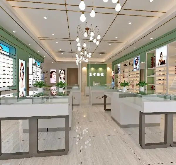 上海宝山精品眼镜店展柜设计装修