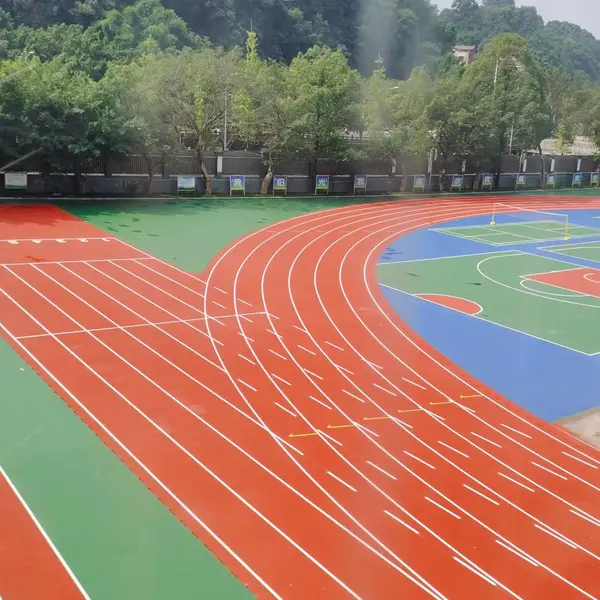 广州市海珠区东湖街道 半预制型塑胶跑道 体育馆地建设工程塑胶跑道