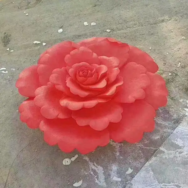 仿真花雕塑 玻璃钢仿真花雕塑 玻璃钢仿真花雕塑厂家