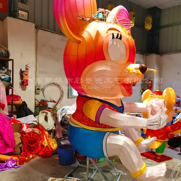 夏日湖景区花灯工程自贡华亦彩打造园区彩灯工艺产品免费设计