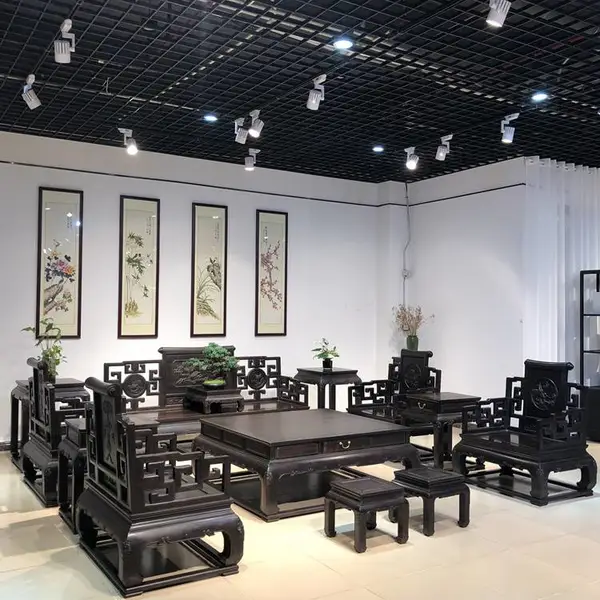 黑酸枝中的天花板莫桑比克东非黑黄檀家具紫光檀沙发尊贵气质