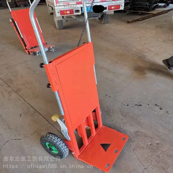 氧气罐 桶装水上楼电动小推车 爬楼梯机 水泥沙爬楼梯机 电动搬运小推车