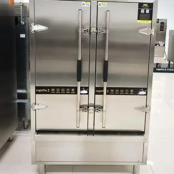 美厨商用蒸饭柜 ZFG-ZGH24 重工系列电蒸饭柜 双门24盘重工蒸饭车