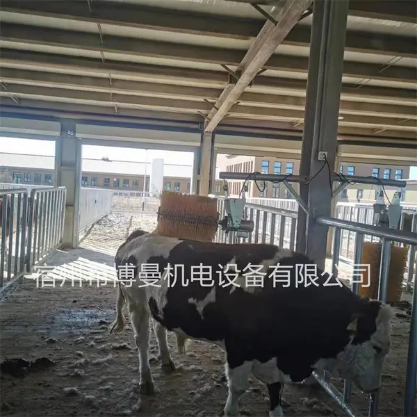 全自动奶牛清洁止痒滚筒刷 牛马骡蹭痒挠痒毛滚刷
