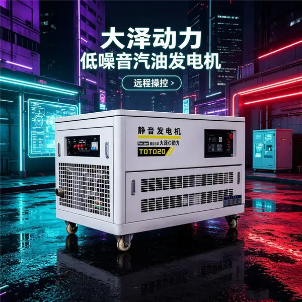 20kw汽油发电机箱体式定制电压工程供电