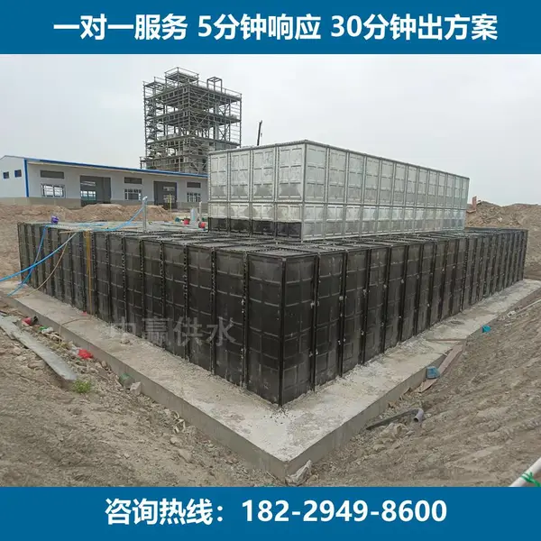 驻马店遂平县风电站BDF地埋水箱厂家 装配式复合镀锌消防水泵房