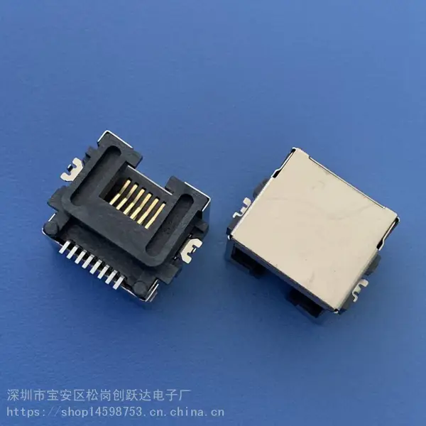 RJ45������Ƭʽ����ӿڲ��� RJ45���� 8P8C �������� ȫ����RJ45����H=8.65