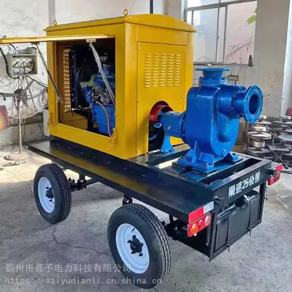 抢险防洪自吸柴油机水泵城市消防排涝泵车大流量市政排涝排污移动泵车