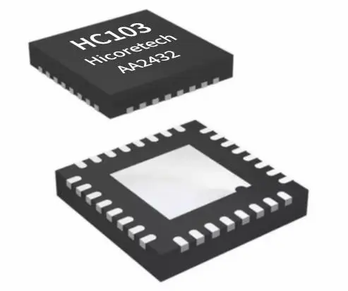 HC103 QFN32 模拟/IIS数字输入/输出、高采样率OTG 音频编码/解码器