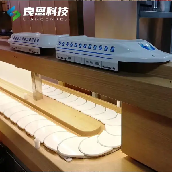 回转寿司不锈钢输送带磁悬浮回转设备热水系统旋转寿司设备