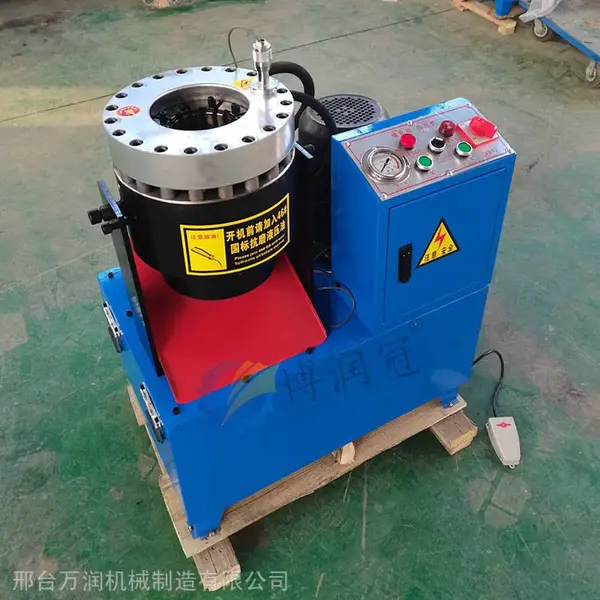 邢台博润冠51型液压油管扣压机 钢管缩管机 大棚管啤喉机厂家