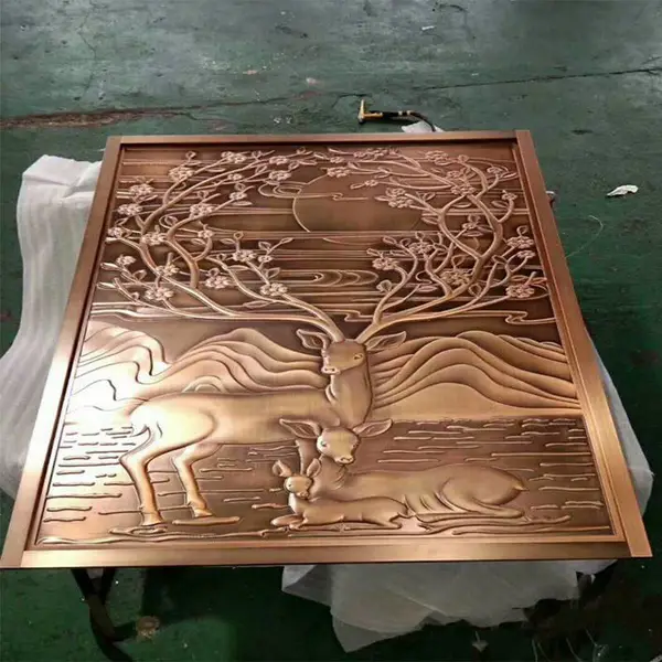 青岛客厅铜摆件订制 推荐中国风系列铜艺浮雕壁画