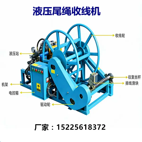 长云科技液压收放线机收绳速度自动跟随放线速度无需人工与绞磨机联动结构坚固