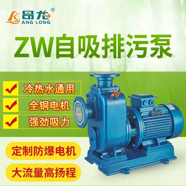 ZX自吸清水泵卧式不锈钢自吸泵城市环保建筑消防化工分体式自吸泵