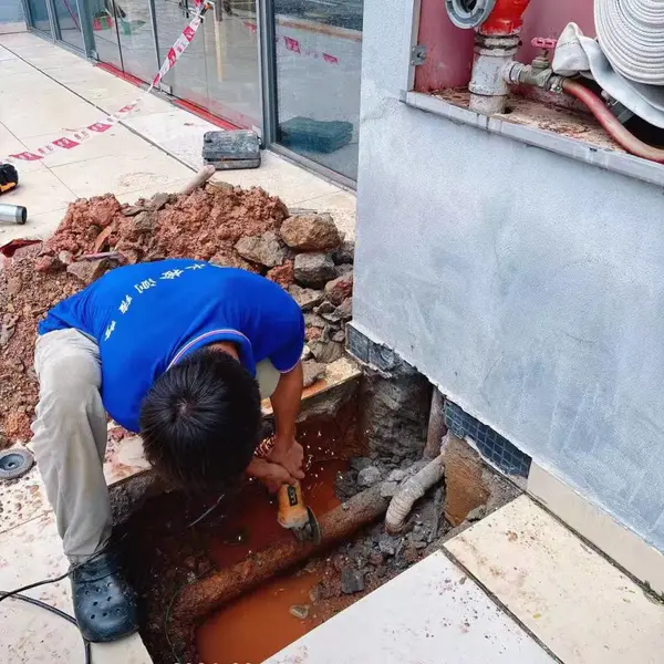 深圳消防管道漏水探测,供水管渗水测漏点,暗埋管网维修