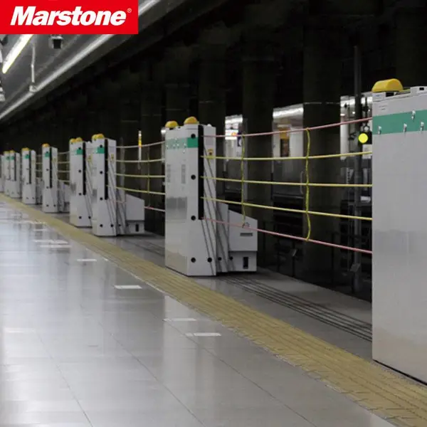 Marstone麦思通站台自动升降式护栏智能伸缩围栏门防护网厂家