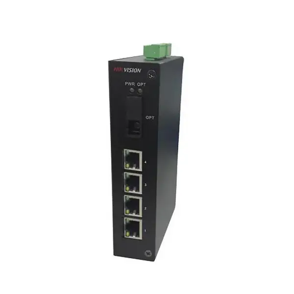 海康威视 DS-3D04T-A 4路网络光端机导轨式 4口百兆