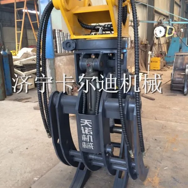 专业生产23吨液压夹木器360度液压旋转夹木器挖掘机夹具