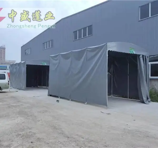 湖北推拉雨棚厂家活动夜市烧烤蓬移动仓库帐篷电动雨蓬