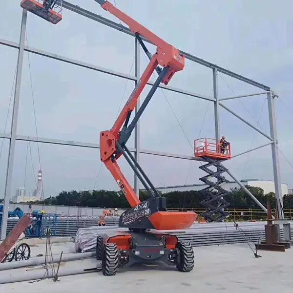 小型电动升降机 哈越维修用蓝牌高空作业车 租赁