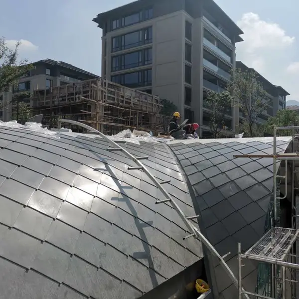 安全抗风 高层屋面专用钛锌板平锁扣矩形板
