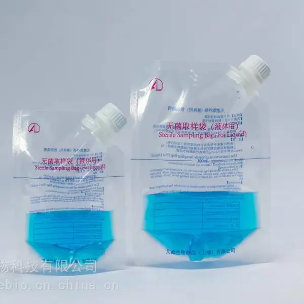 无菌取样袋(液体用)水质采样袋 500ml 螺口方便取水含硫不含硫100个每箱