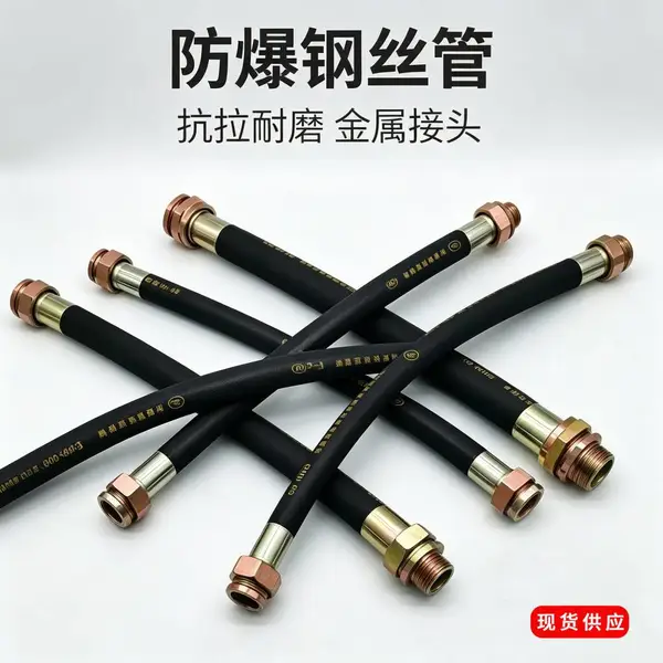 防爆挠性连接管 电器端口线缆引出缓冲保护柔性连接配件