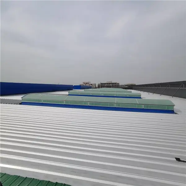 气楼式自然通风器 屋脊开敞式通风天窗 钢结构厂房屋面排烟通风