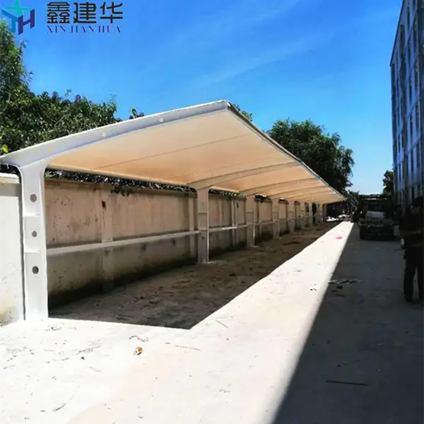 全国订做电动仓库膜结构雨棚 膜结构停车棚 单价 平方
