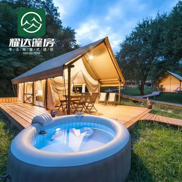 户外野奢豪华营地帐篷酒店民宿轻奢网红露营星空度假村旅游景区