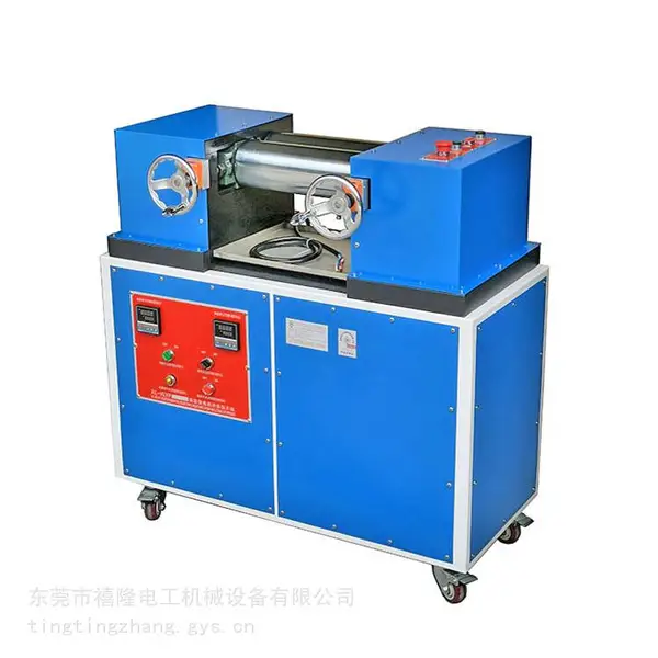 禧隆XL-KLYP实验室双辊开炼机 小型塑料调色压片机