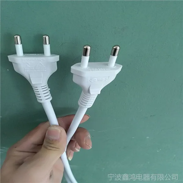 厂家直销黑色 巴西两插电源线 巴西两插电源线
