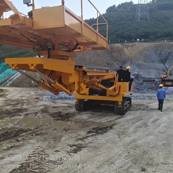 福沃重工 8米山体护坡工程锚固钻机 履带式建筑工程深基坑支护钻机