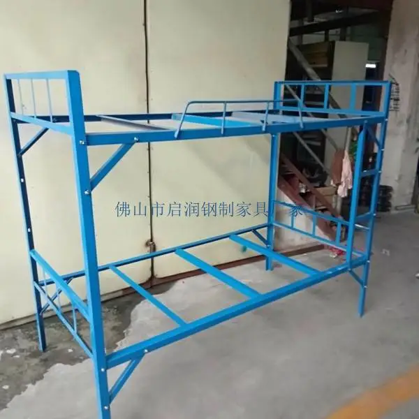 顺德工地员工床宿舍铁架床不锈钢床定制公寓床公共不锈钢排椅厂家定制