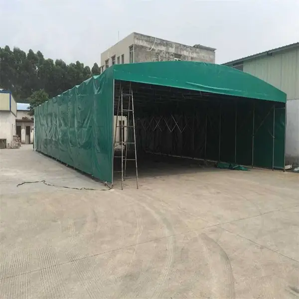 汽配仓储棚 XYPJ-17 零件遮护棚 岳阳平江 轨道滑行