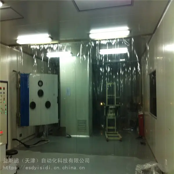 防静电帘 环保ROHS2.0 透明防静电网格 工业门帘