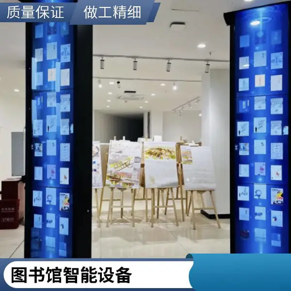 46/55英寸瀑布流拼接屏阅读机电子图书借阅机借还书机电子阅读机