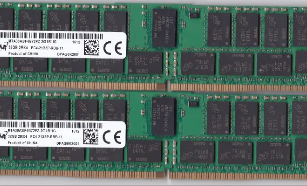 镁光全新32GB 2Rx4 2400T-REG DDR4 32GB 服务器内存 REG ECC
