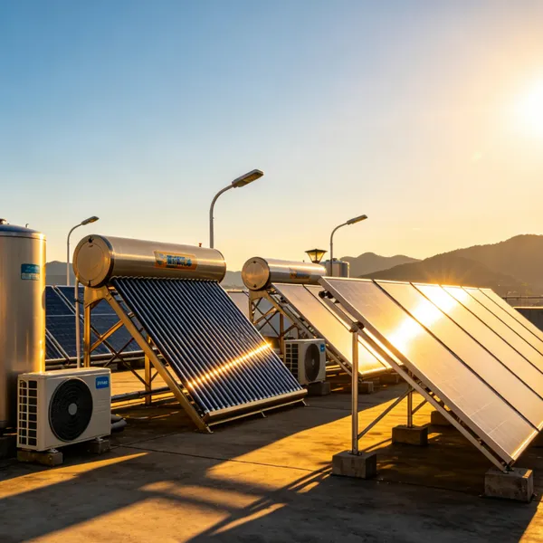 太阳能暖通供暖安装劳务 承压式太阳能热水器