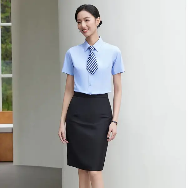 木幂森服饰 商务衬衣 弹力竹纤维 莫代尔柔滑 亲肤 绣字印logo