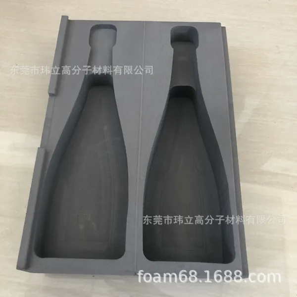 红色EVA酒盒内衬工具箱内衬海棉定做开槽挖孔挖模雕刻成型