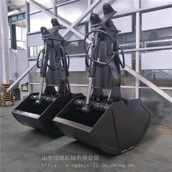 沃尔沃挖机抓沙斗 定做1方半液压抓斗 火车卸煤液压抓煤斗