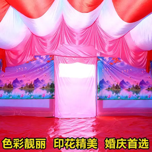 充气帐篷大型婚宴帐篷防风防雨婚事气蓬五环精诚100平米喜蓬