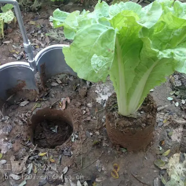 厂家供应多功能开合式移栽器_苗圃用移苗器_花卉用开合起苗器_大棚用打洞器种植工具114*130可定做