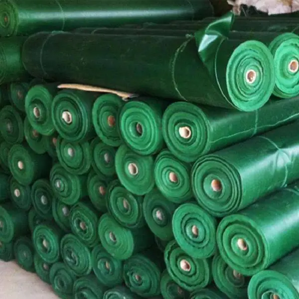 阻燃型三防防火布_绿色PVC涂层布