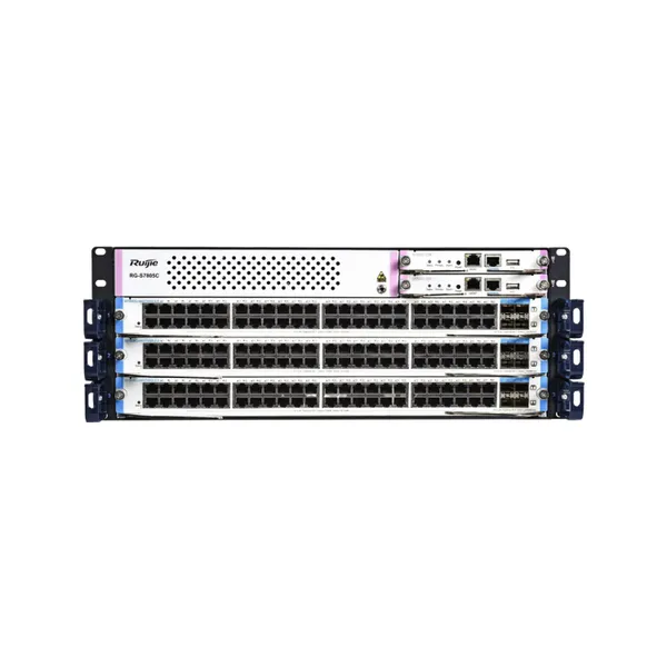 锐捷RG-S7805C4U框式园区核心交换机搭配CM-X系列主控